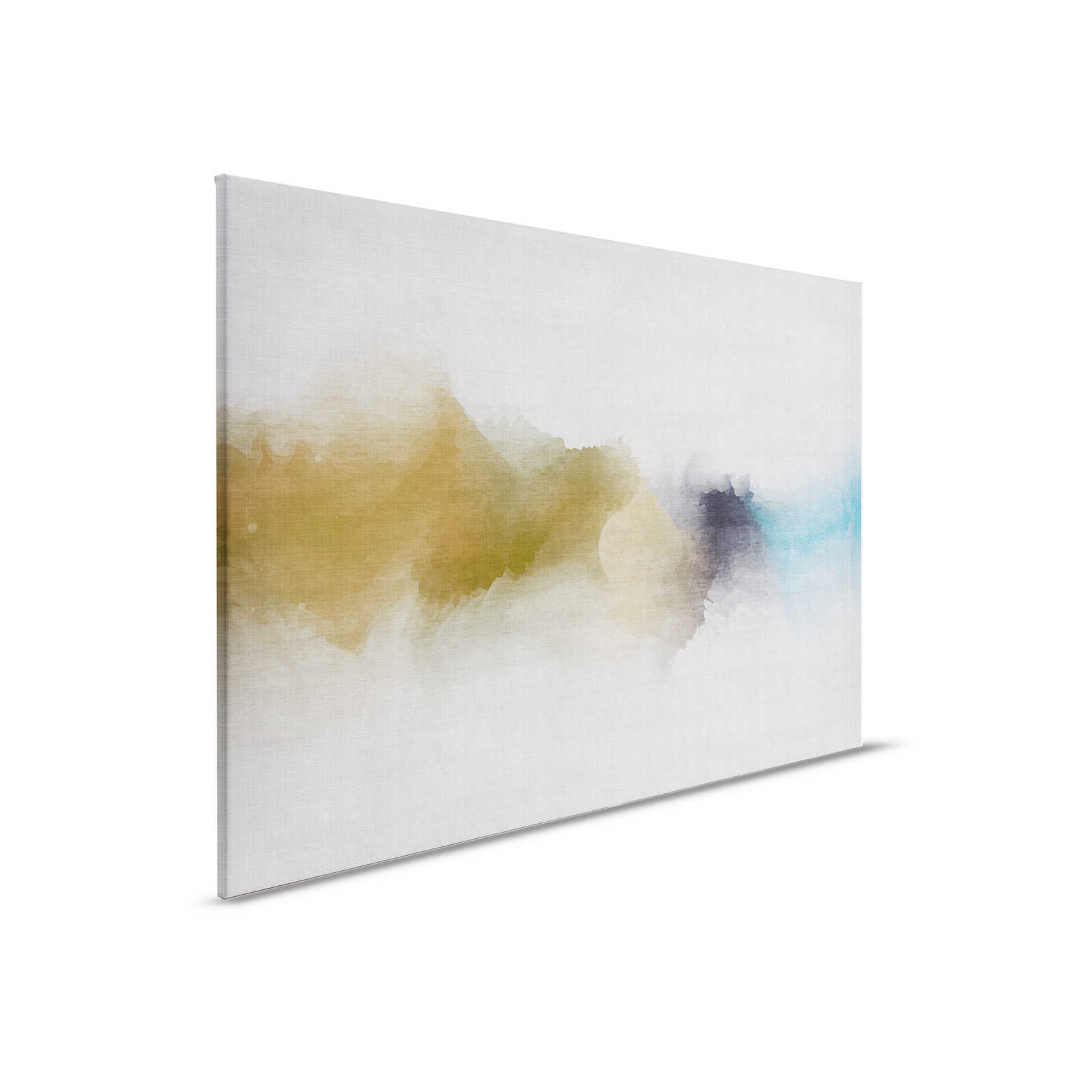         Daydream 3 - Leinwandbild wolkiges Aquarell-Muster- Naturleinen Struktur – 0,90 m x 0,60 m
    