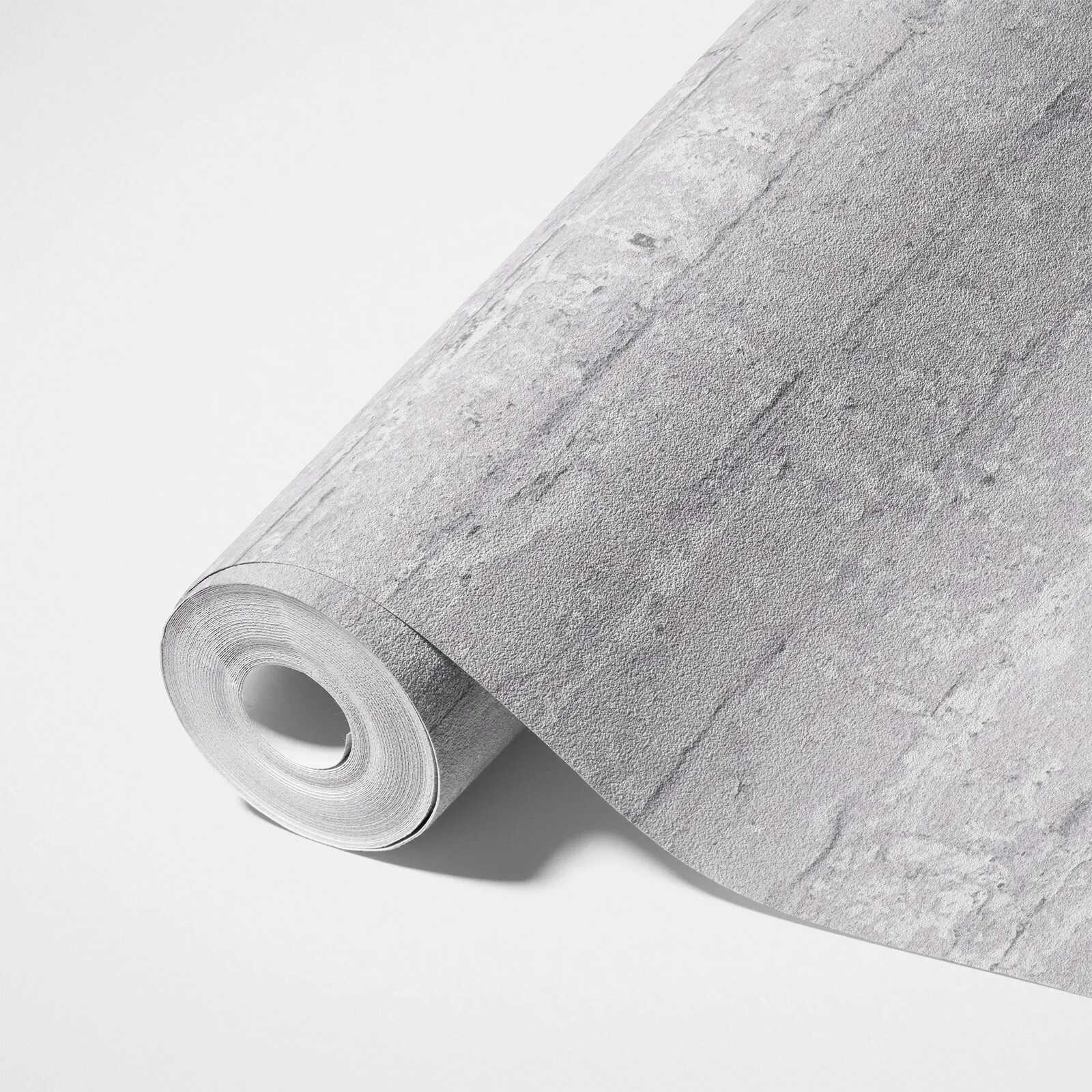             Helle Vliestapete in dezenter Backsteinoptik – hellgrau
        