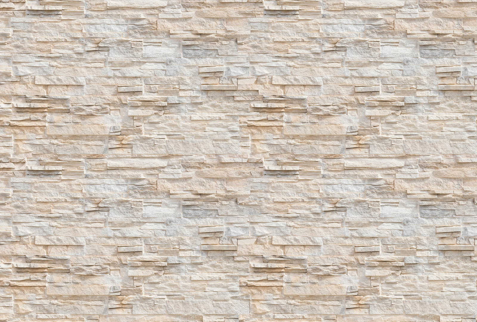         Steinoptik Fototapete heller Klinker mit 3D Effekt
    