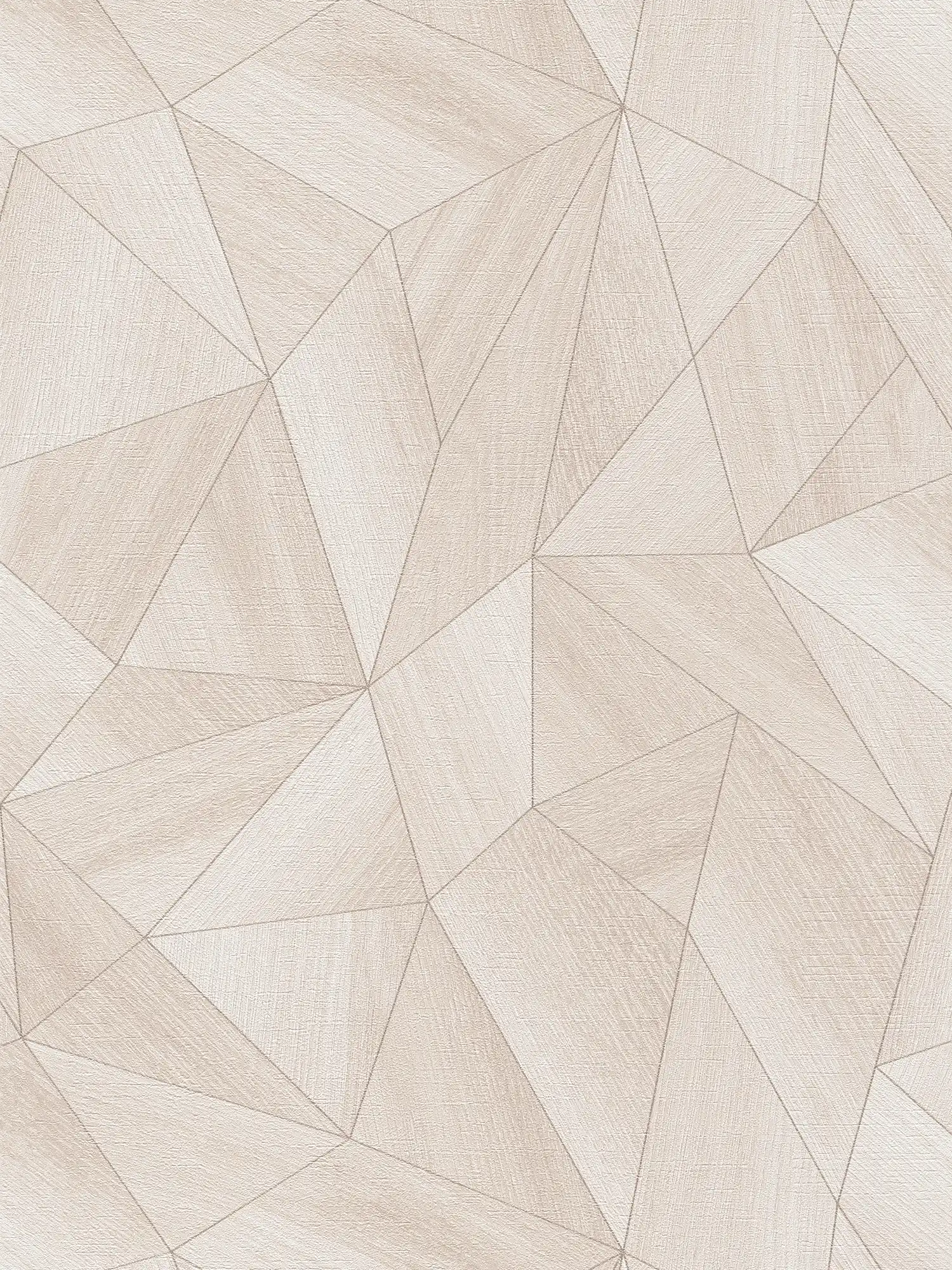             Daniel Hechter Moderne Vliestapete mit geometrischem Muster und silbernen Akzenten – Beige, Creme, Grau
        