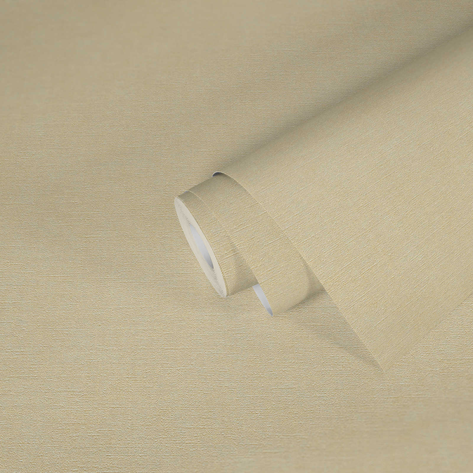 Vliestapete einfarbig in Textiloptik – Beige