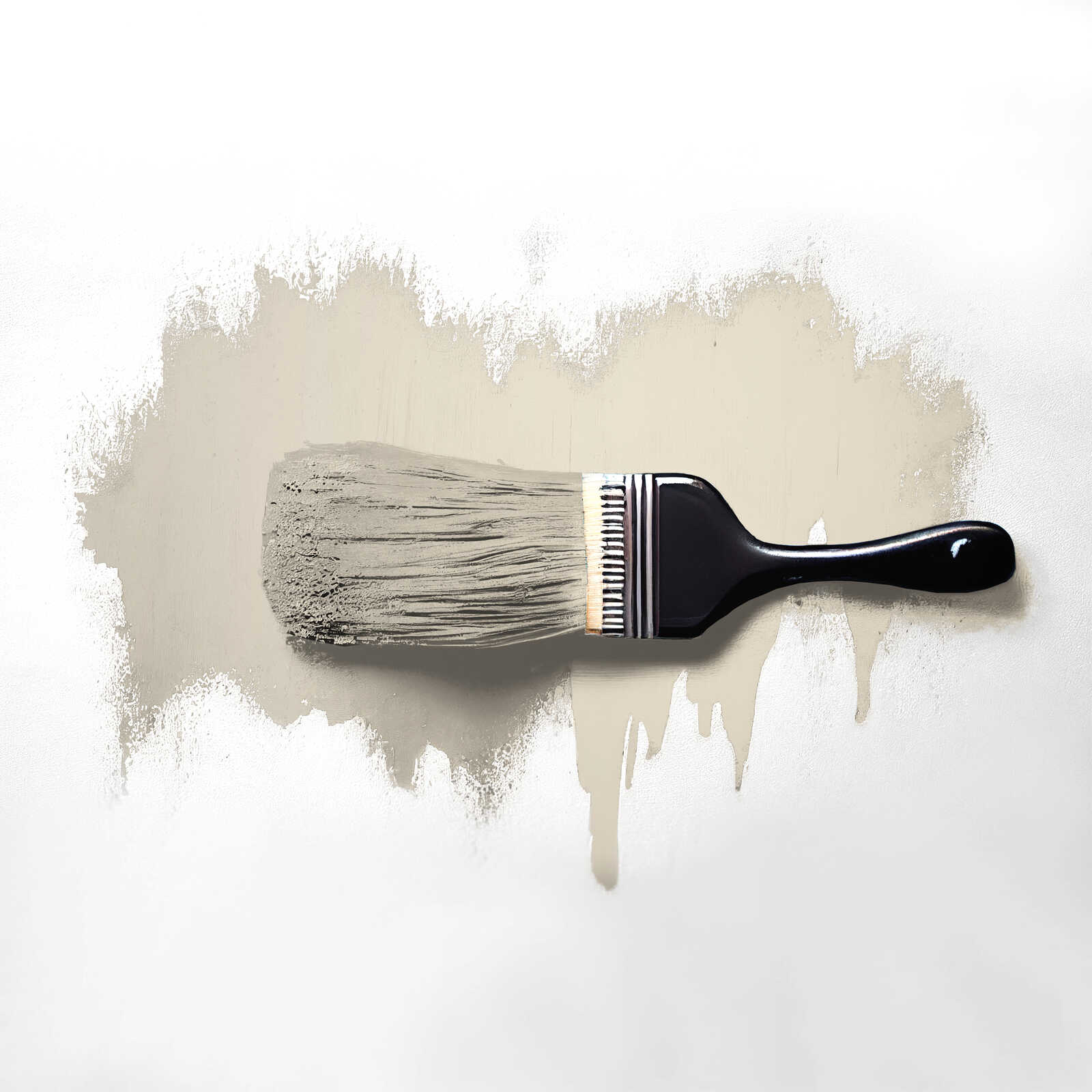 Pinsel, Farbpinsel, Malerei, Beige Wandfarbe, Schwarz Griff