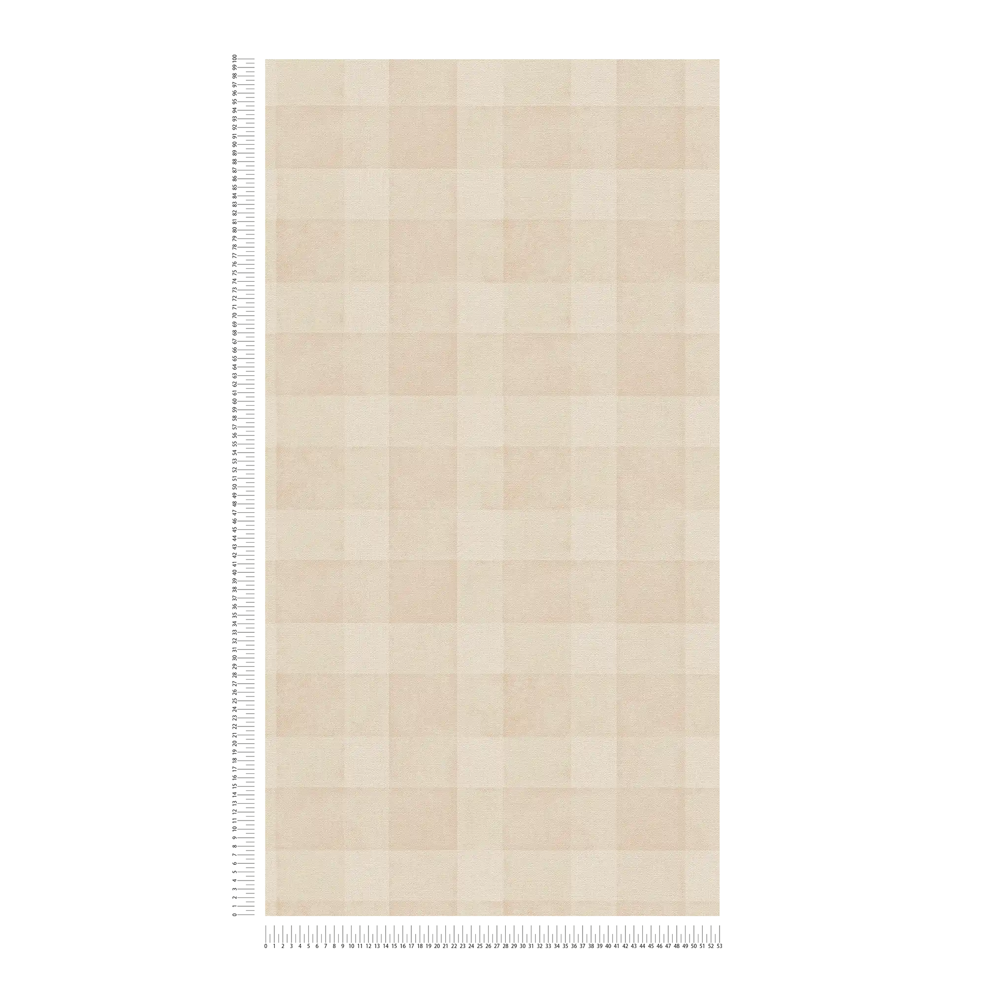 Vliestapete PVC-frei Karomuster mit Leinenoptik – Beige
