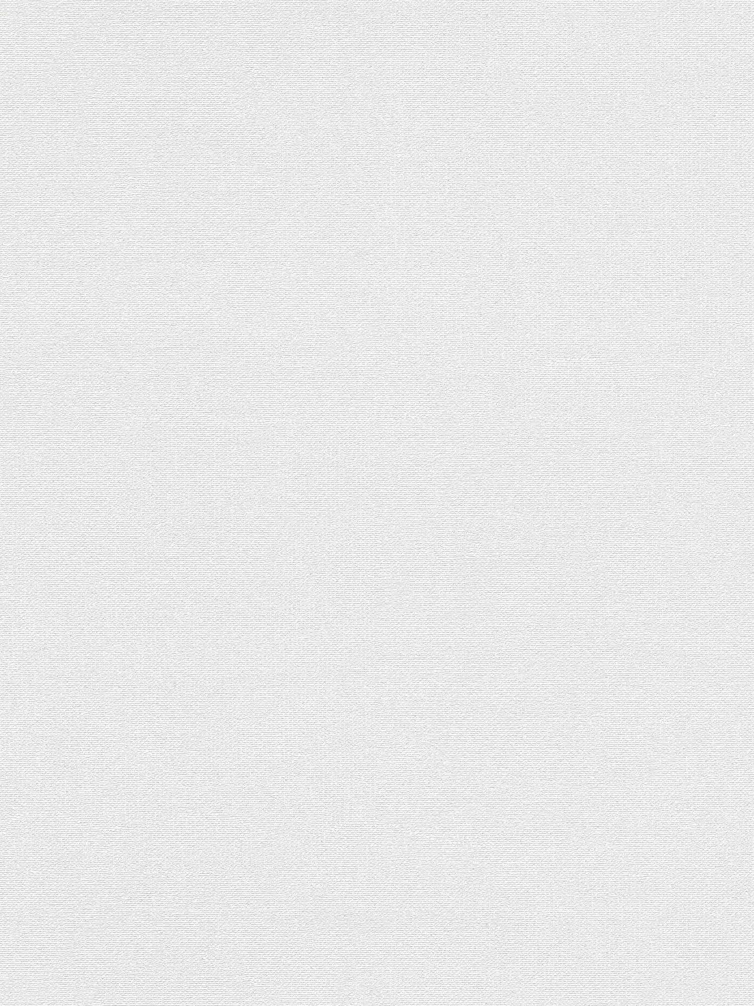 Einfarbige Leinenoptik Tapete mit matter Struktur – Weiß