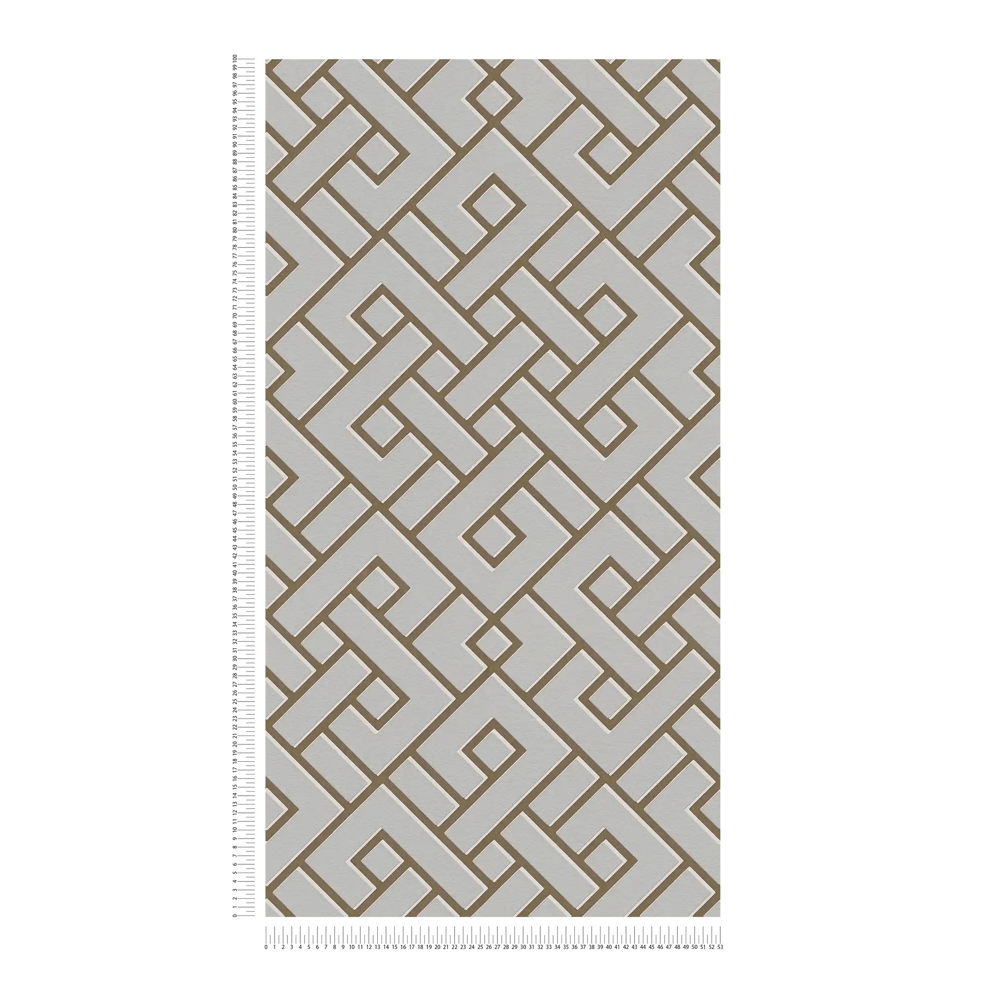             Tapete Grafik Design mit 3D Effekt von MICHALSKY – Grau, Metallic
        