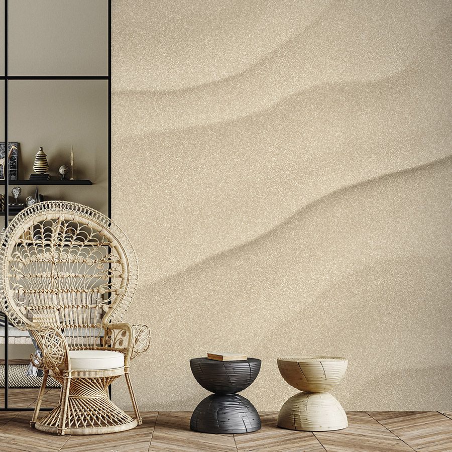         Photo wallpaper »sahara« - Sandy desert floor with handmade paper look - Smooth, slightly shiny premium non-woven fabric
    