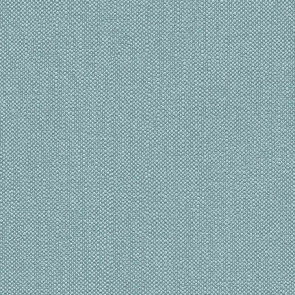             Uni Vliestapete mit feiner Textiltextur – Blau, Türkis
        