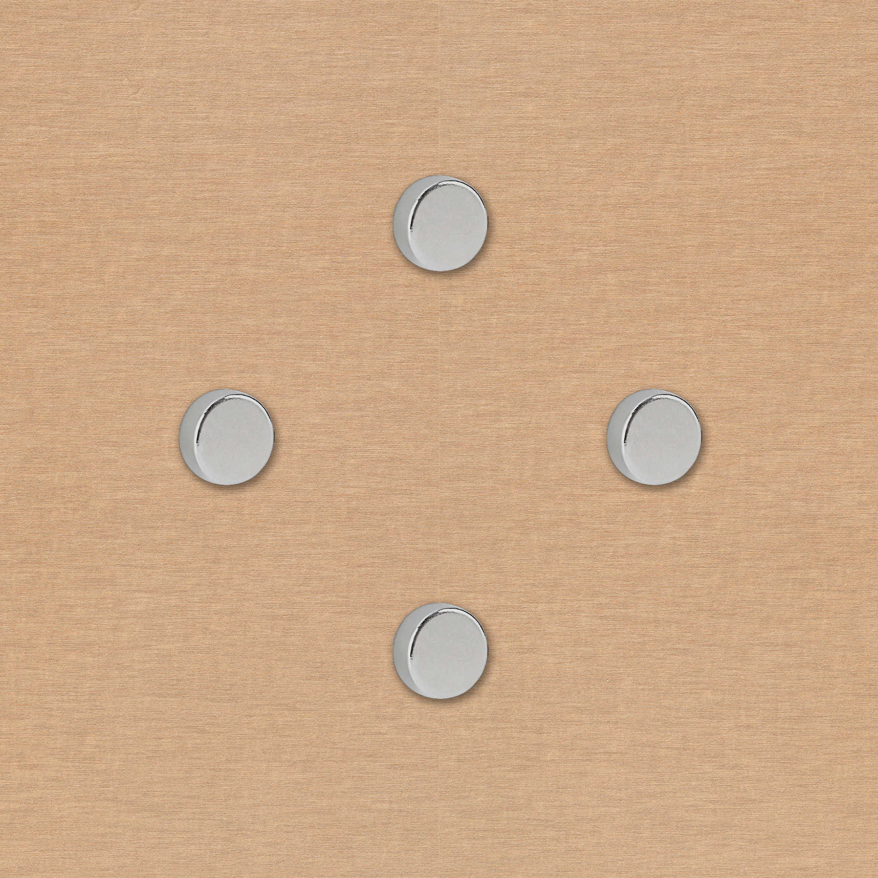 4er-Set runde Starkmagneten in 20 x 5 mm