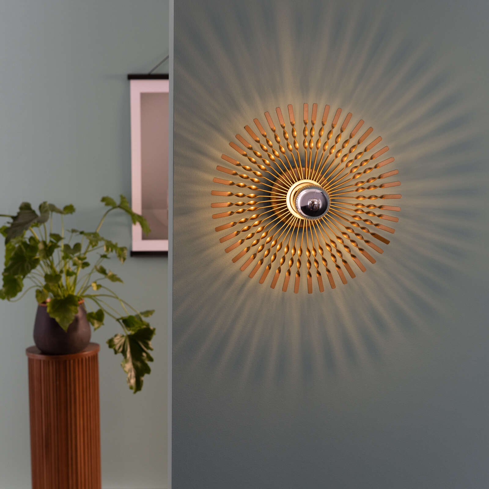 Wandleuchte aus Metall - Lias – Gold