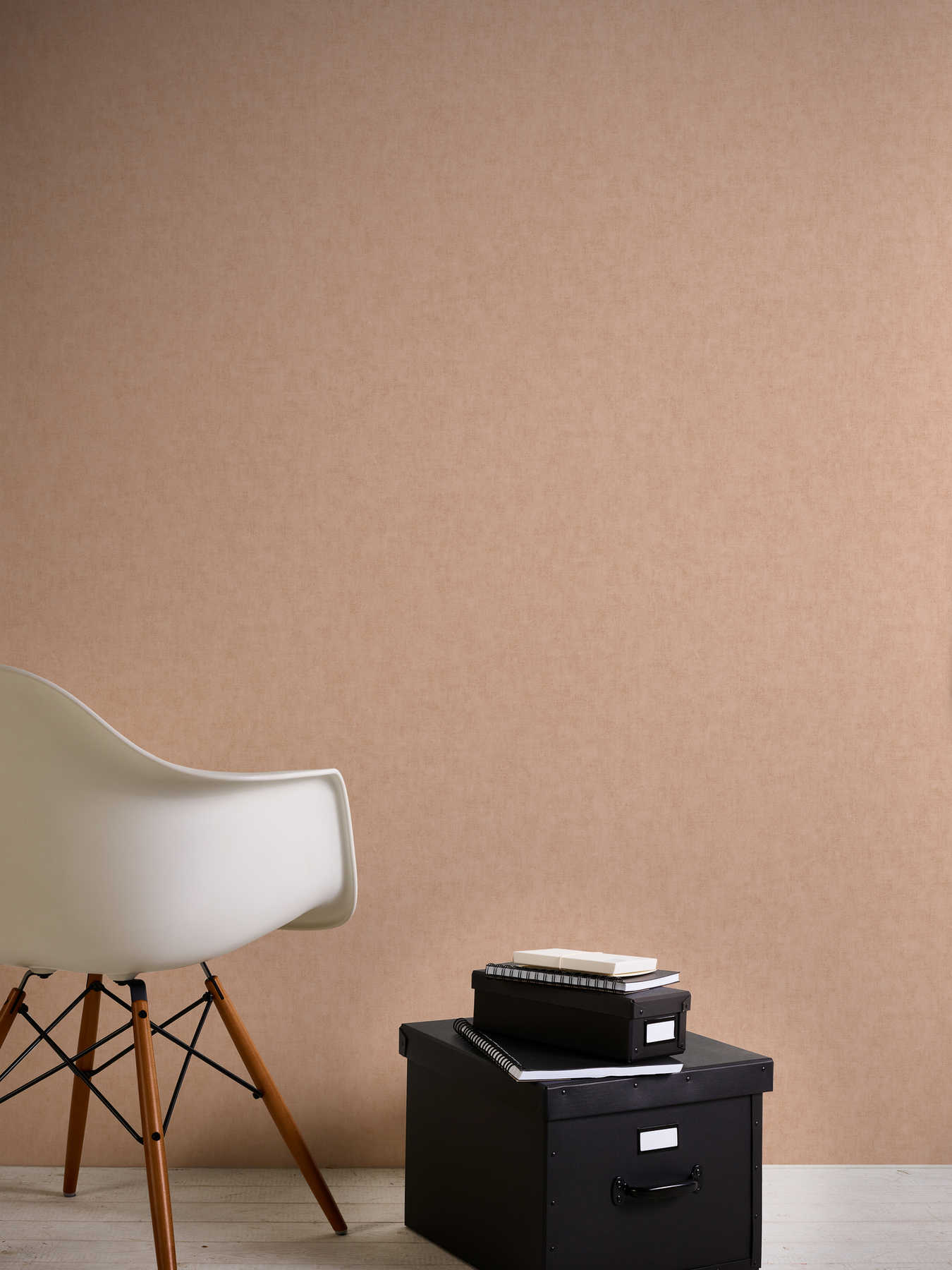             Tapete einfarbig, Leinenoptik & Scandinavian Stil - Rosa, Orange
        