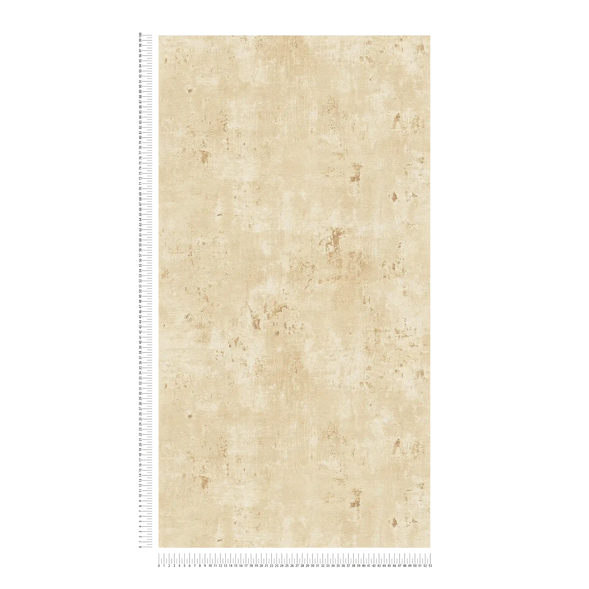 Vliestapete im Used Look mit metallischen Akzenten – Beige, Gold