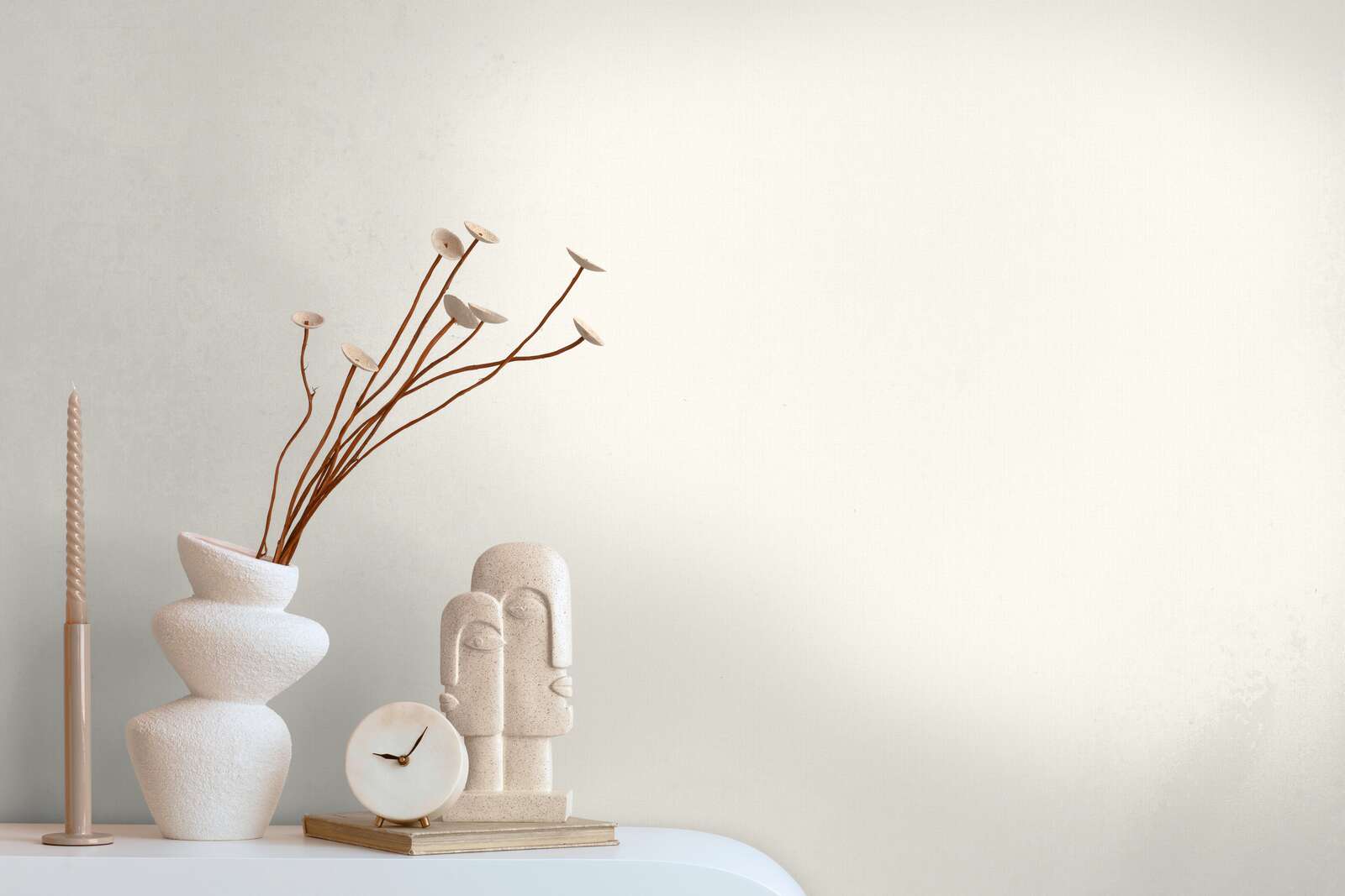 dekor, vase, skulptur, kerzenhalter, uhr