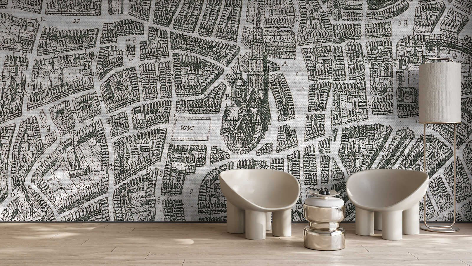 wandbild, muster, skizzenstil, tapezmuster, wohnzimmer-dekor