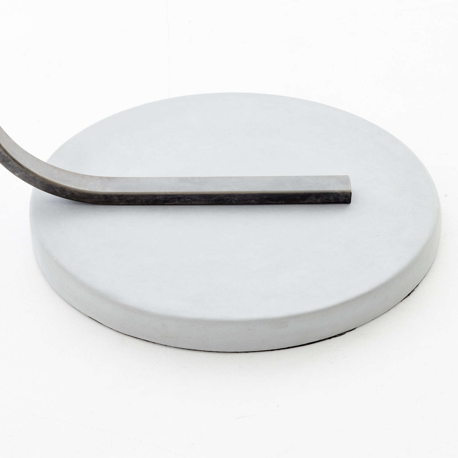             Bogenstandleuchte aus Textil - Coco – Grau
        