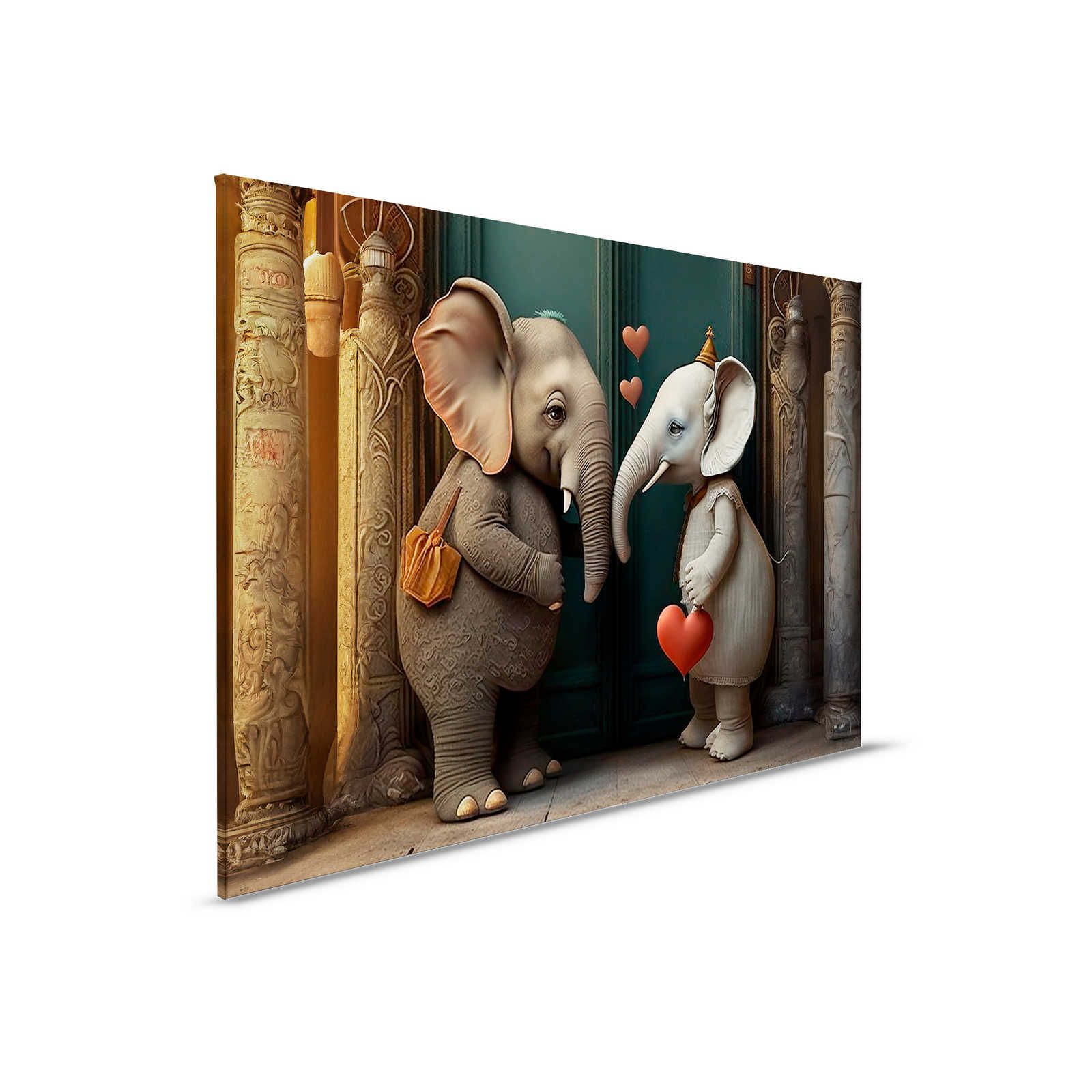             KI canvas schilderij »elephant love« - 90 cm x 60 cm
        