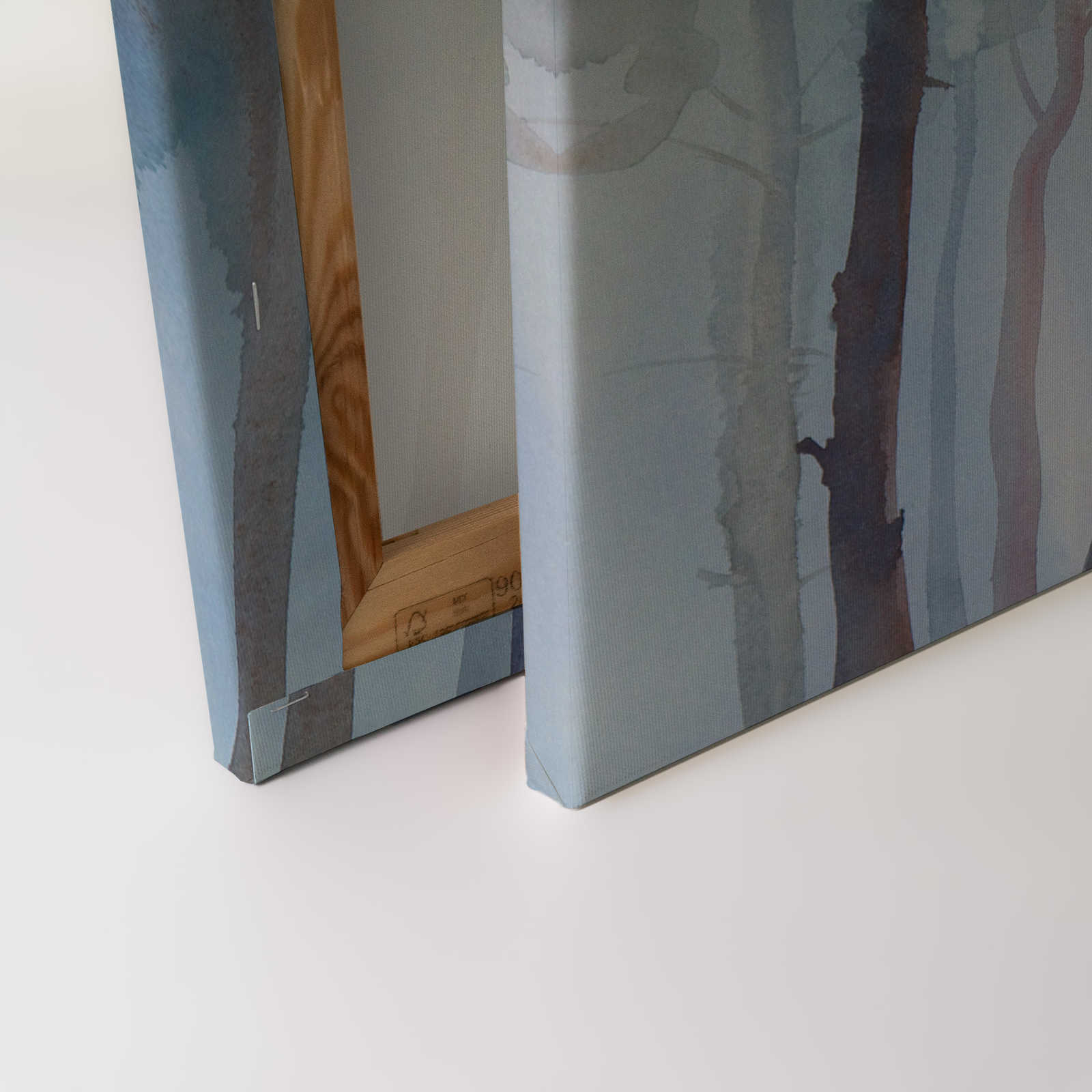 Leinwand mit Waldmotiv im Aquarellstil – 0,90 m x 0,60 m