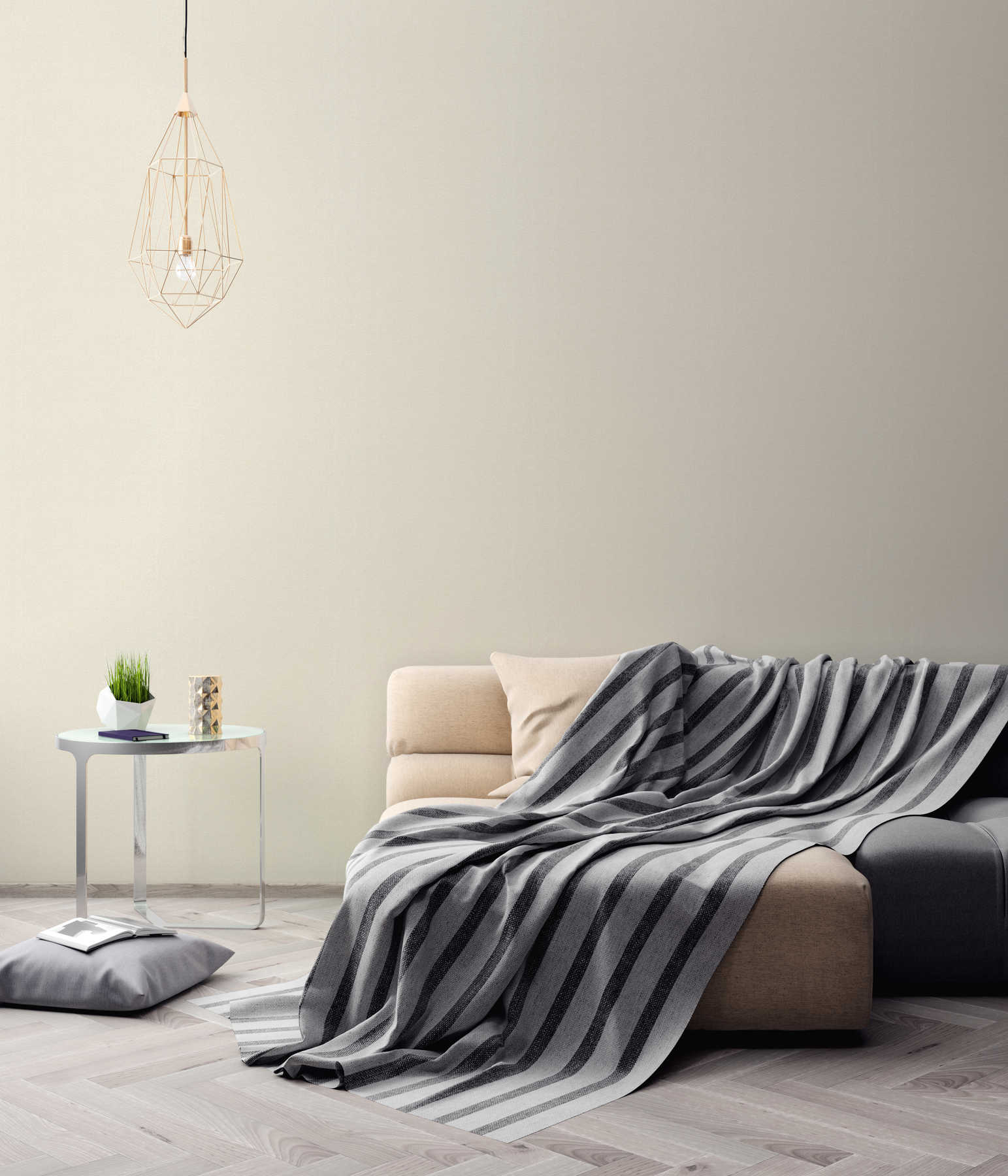 sofa, blanket, throw, stripe, living room decor