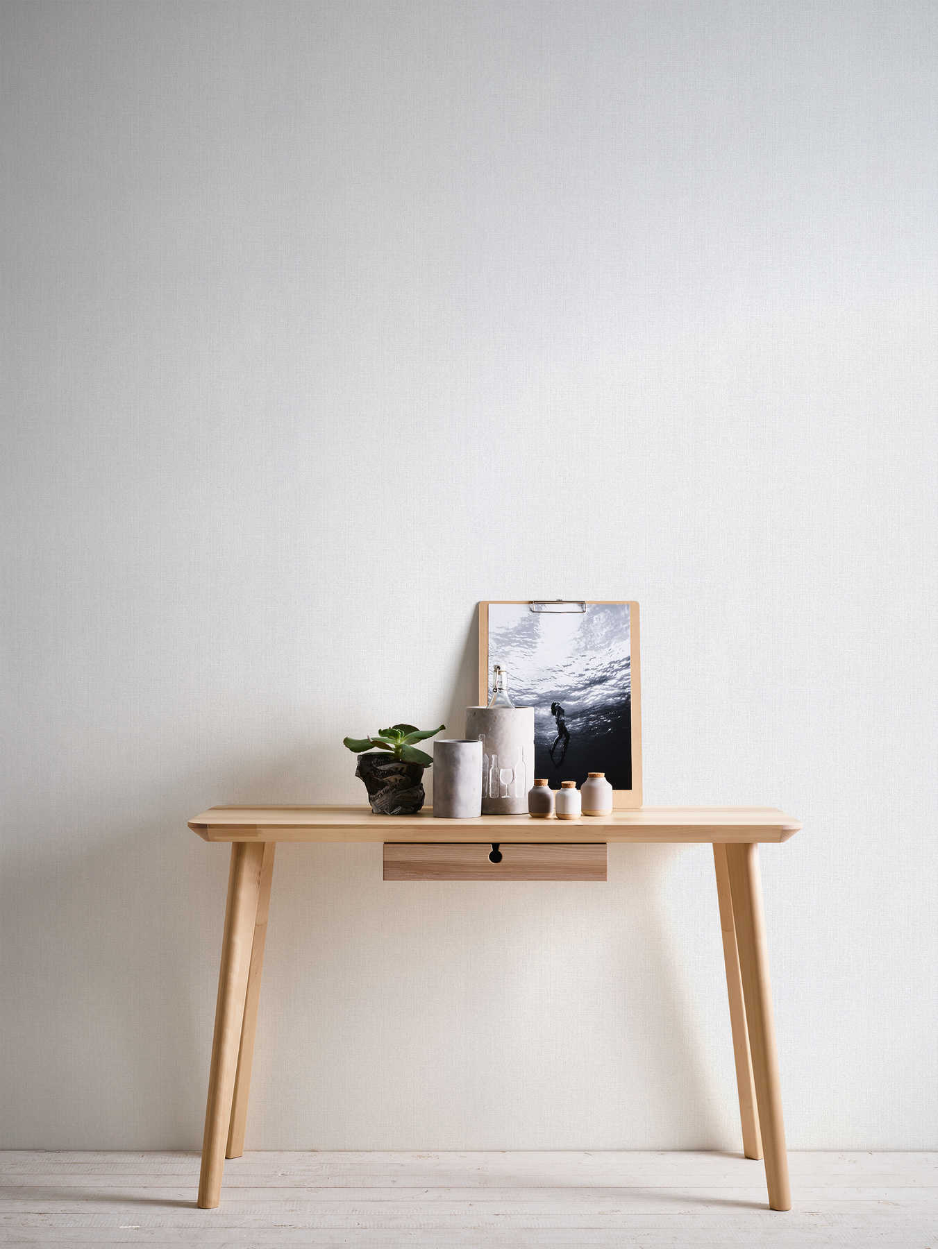 Schreibtisch, Holztisch, Kiefernholz, Minimalismus, Deko-Setup