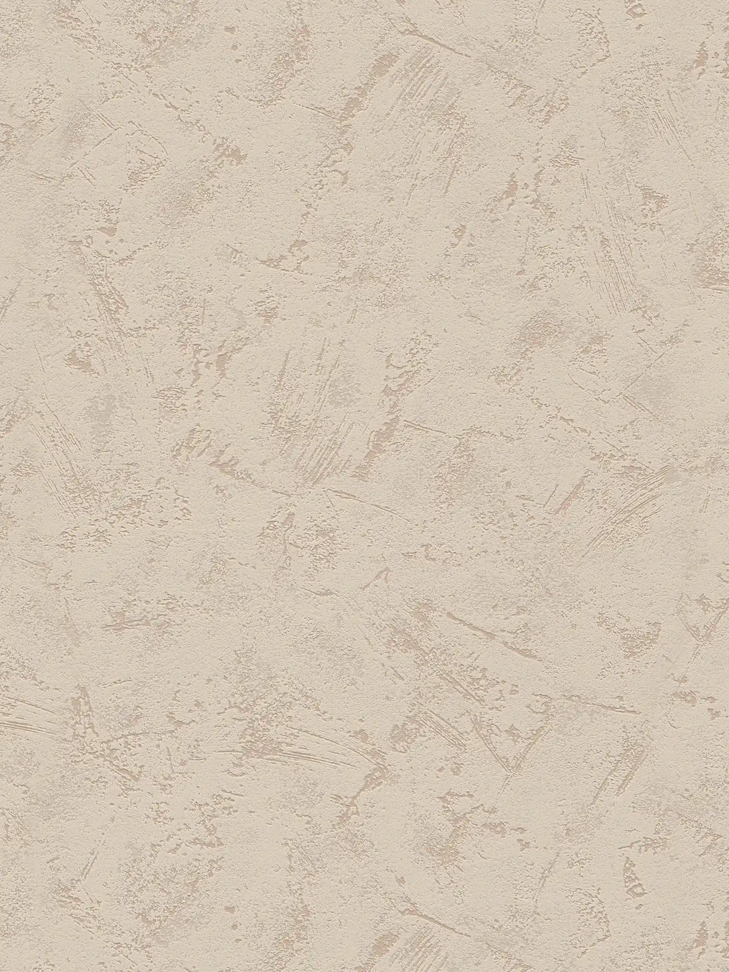         Trowel plaster wallpaper with foam structure & pattern - Brown
    