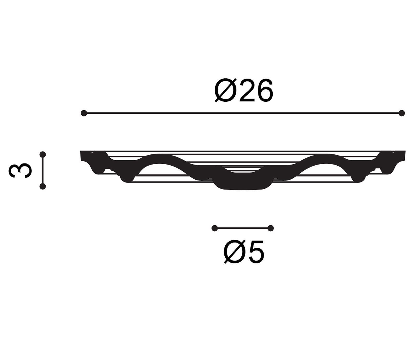             Classic decorative element Stockholm - C602
        