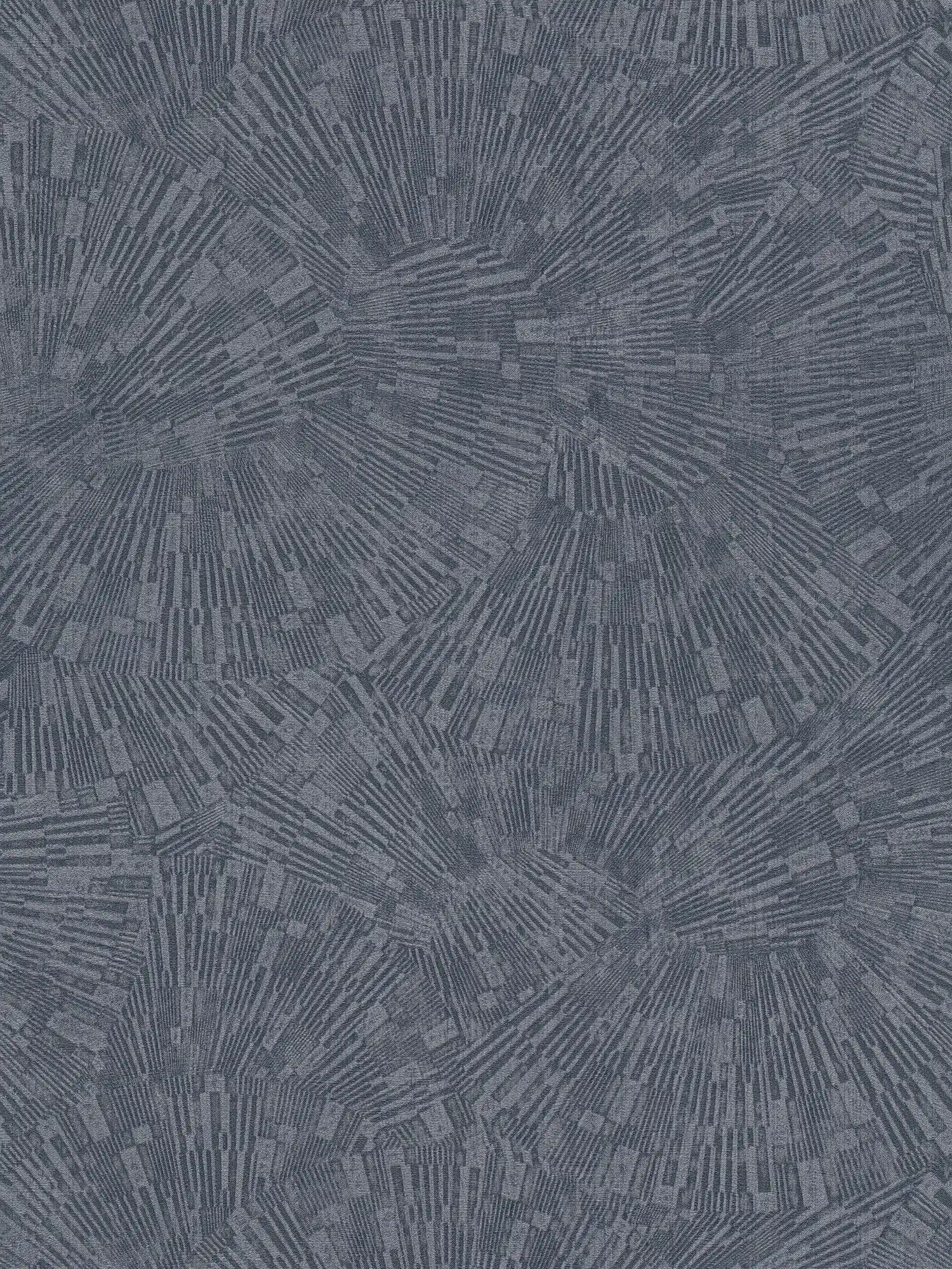             Einfarbige Tapete mit Grafikmuster & Glanz-Effekt – Blau
        