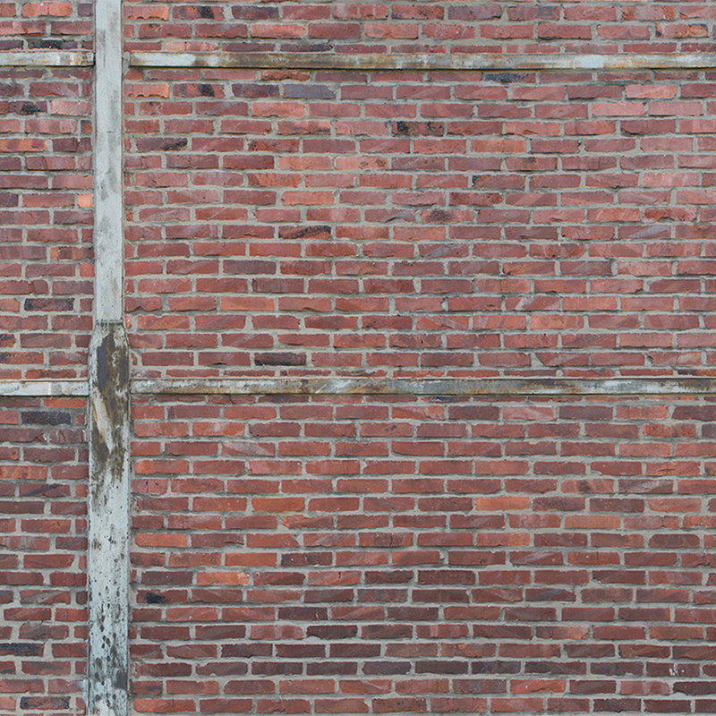 brick, brick wall, red bricks, masonry, concrete accents