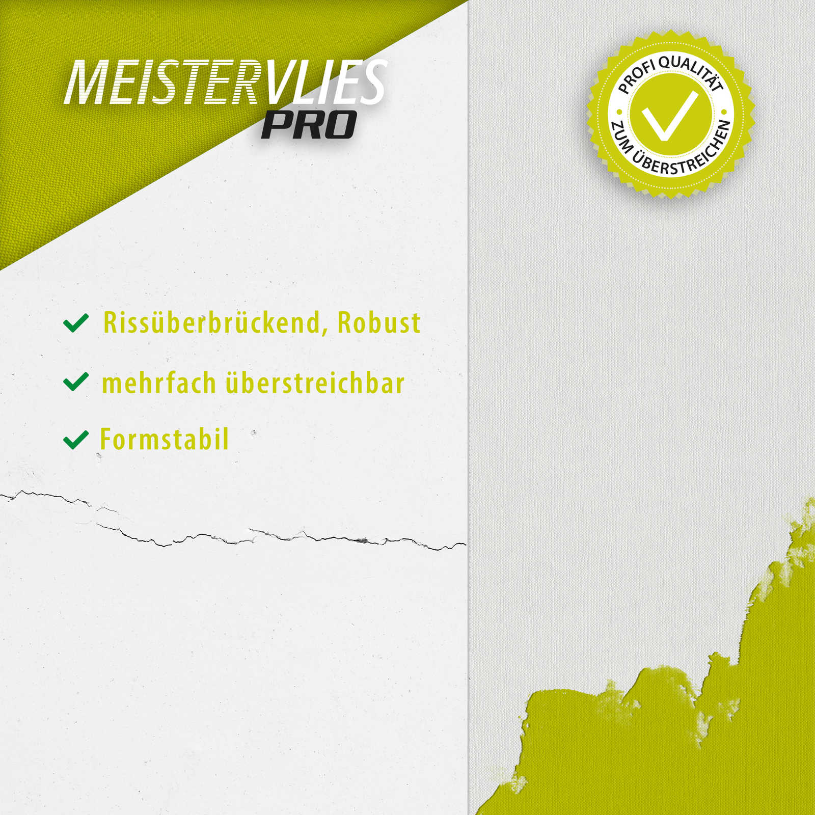 Überstreichbare Strukturtapete mit Leinen Textur