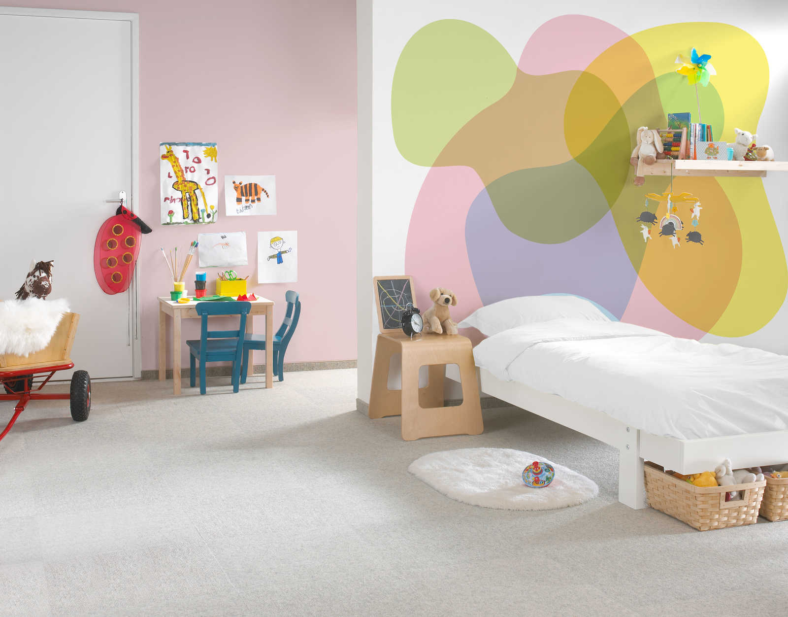             Fototapeten Retro Design Oldschool Farben
        