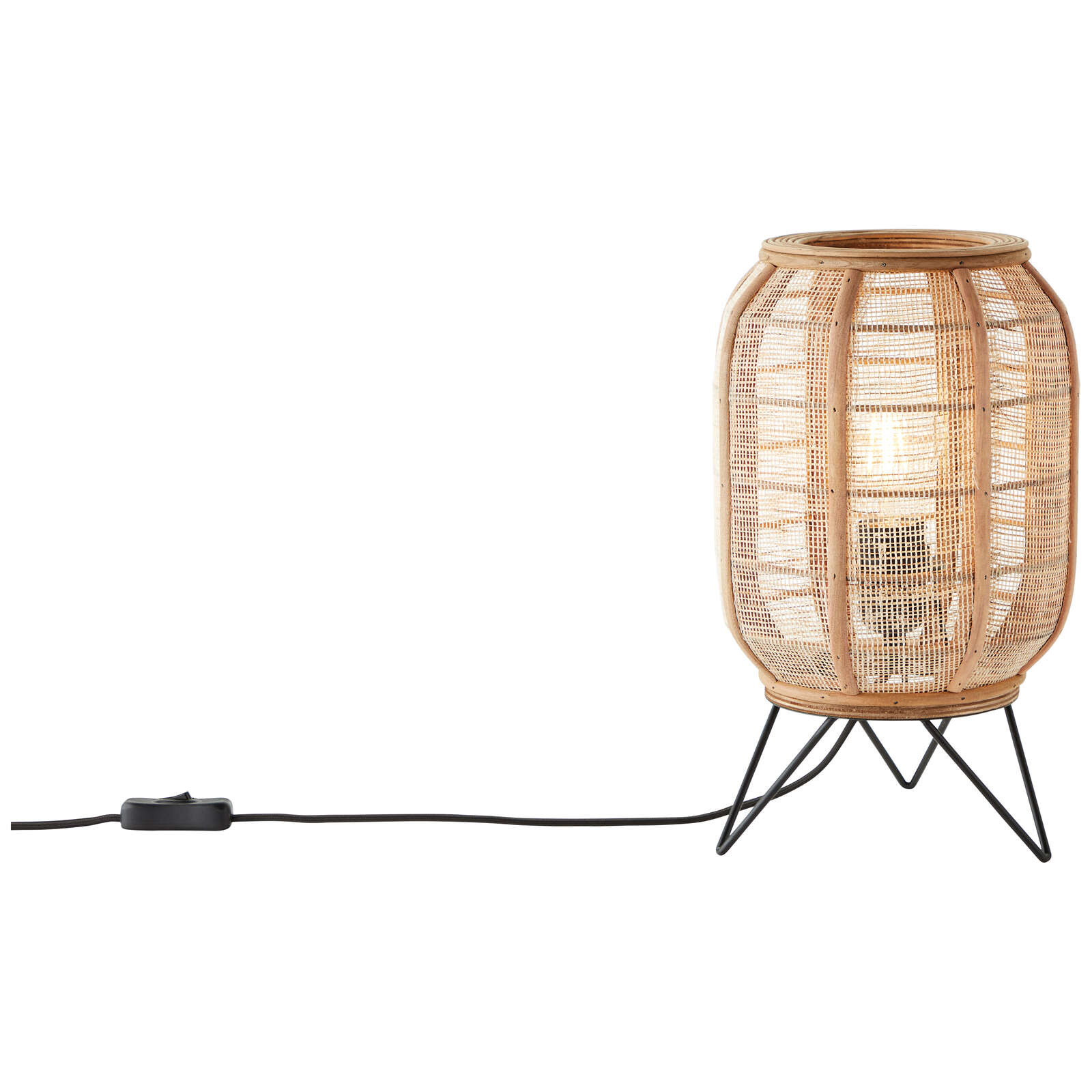             Textile table lamp - Paula 2 - Brown
        