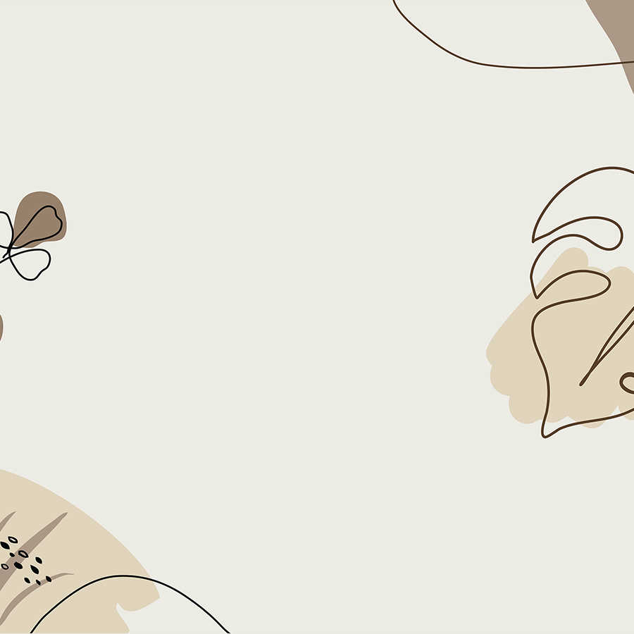         Fototapete Blätter Design minimalistisch – Drawn Leaves
    