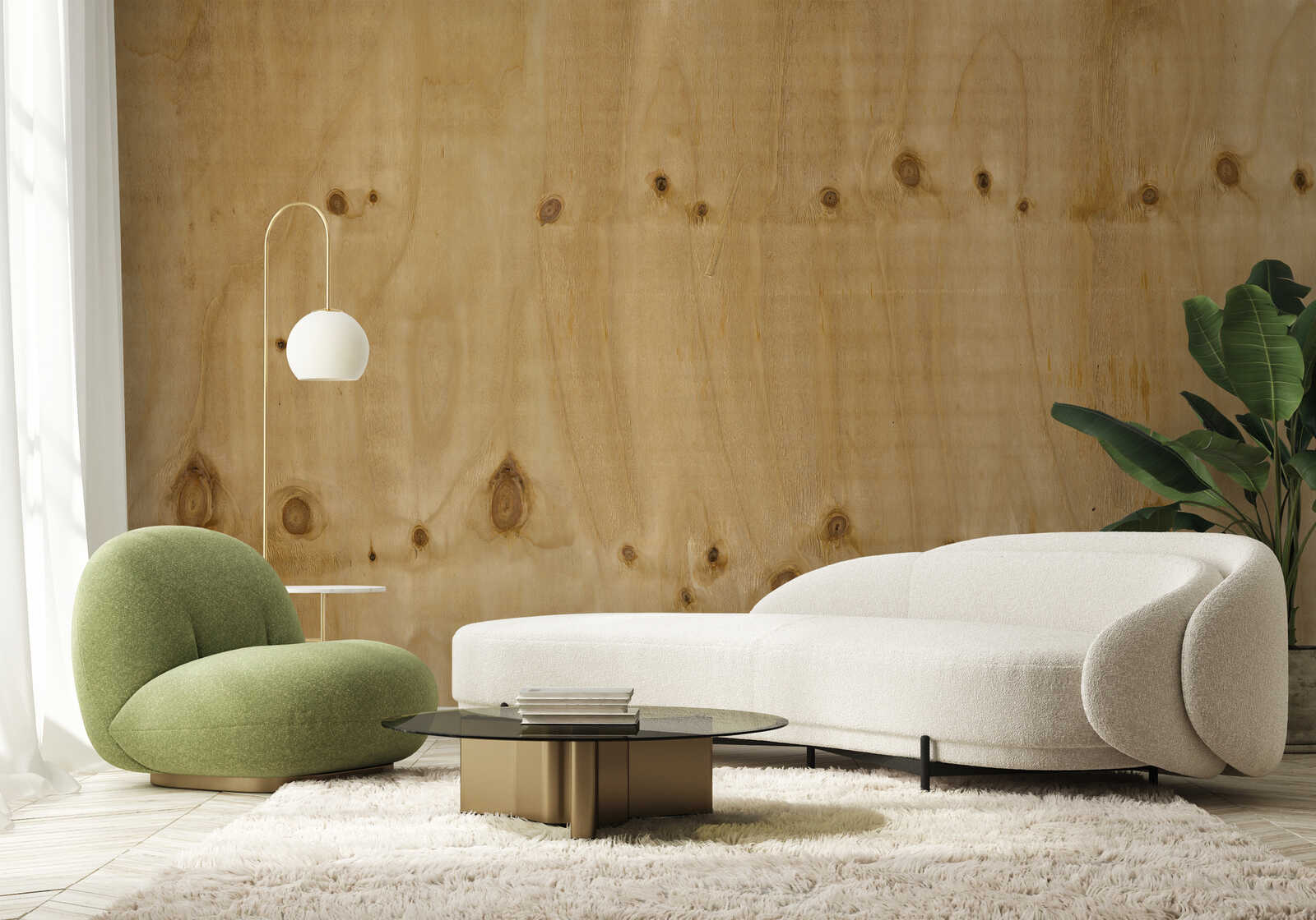 sofa, Sessel, Lampe, Pflanze, Couchtisch