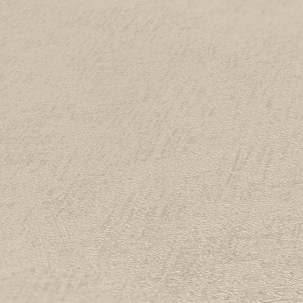             Unitapete mit Struktur & Glitzereffekt – Beige, Braun, Metallic
        