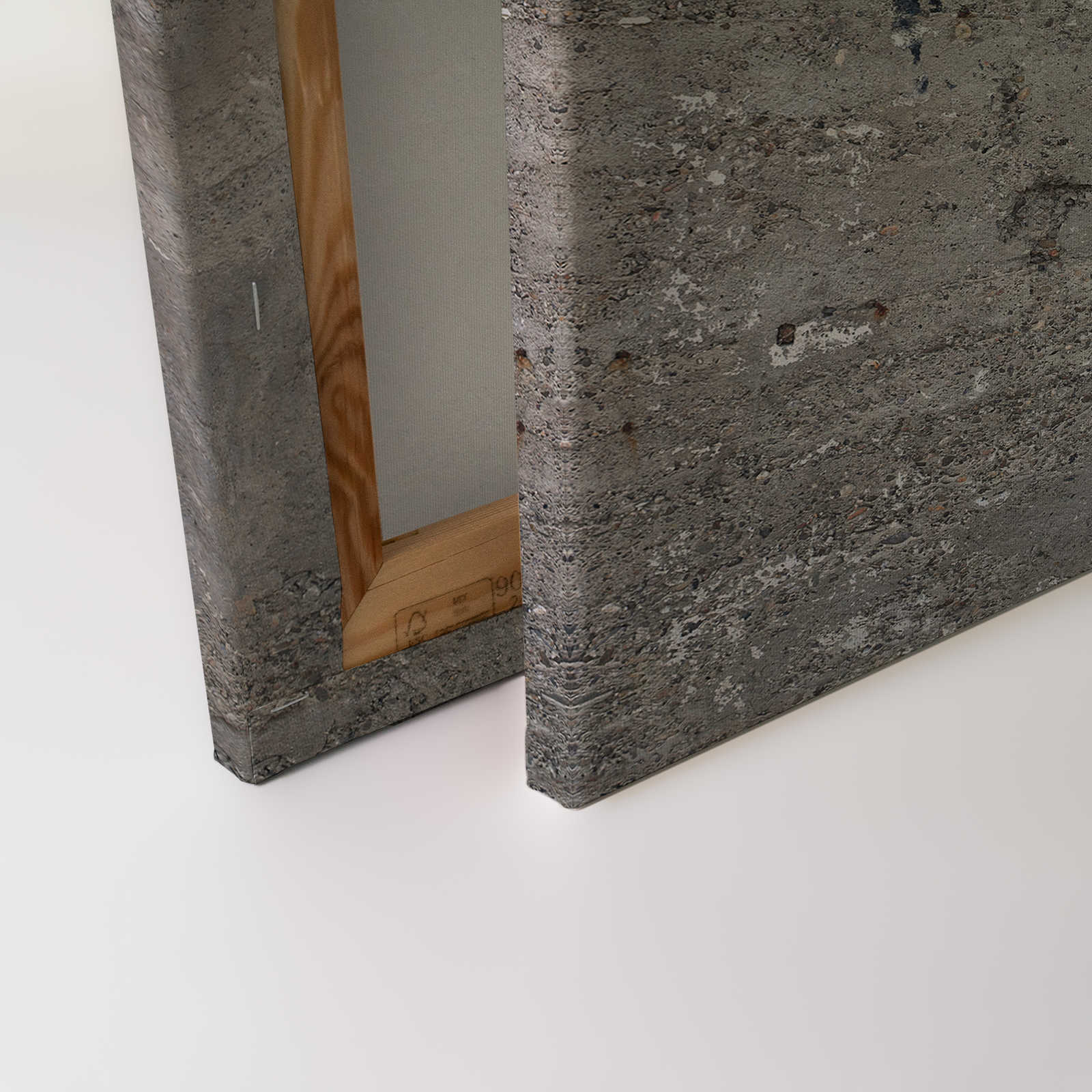 Betonwand Leinwandbild Industrial Stil rustikal – 0,90 m x 0,60 m