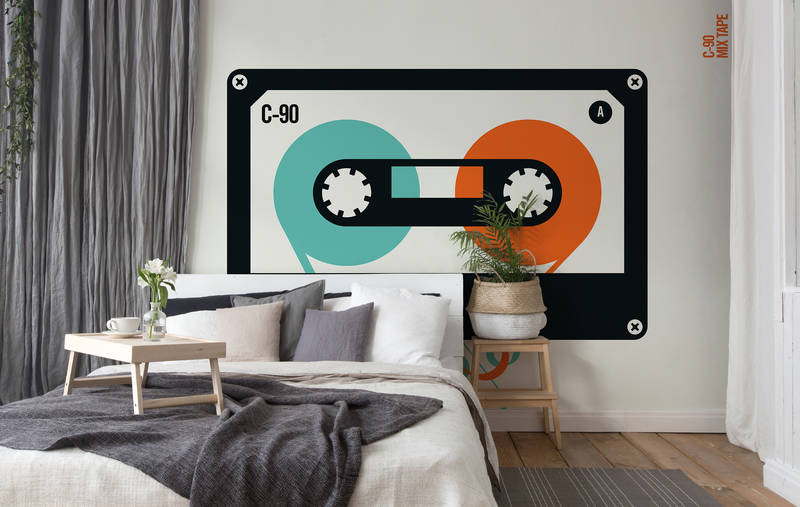 Tape, Kassette, Kunstdruck, Geometrisches Design, Wanddekoration