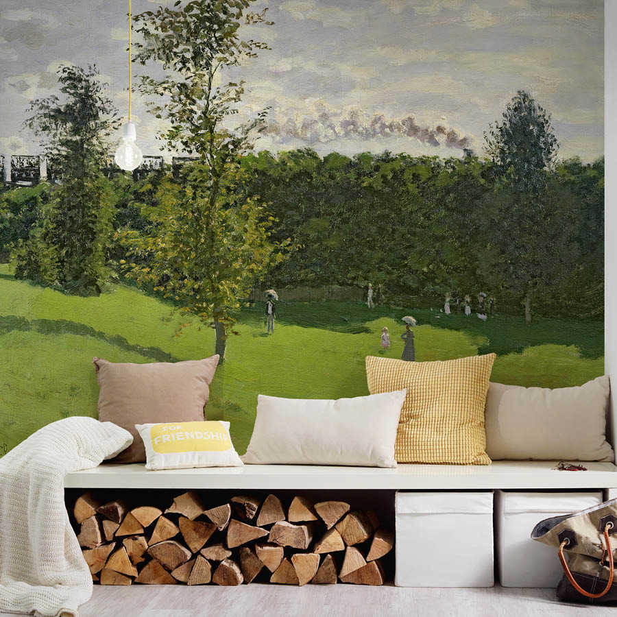 Wandbild, Landschaft, Park, Bäume, Hocker/Polster