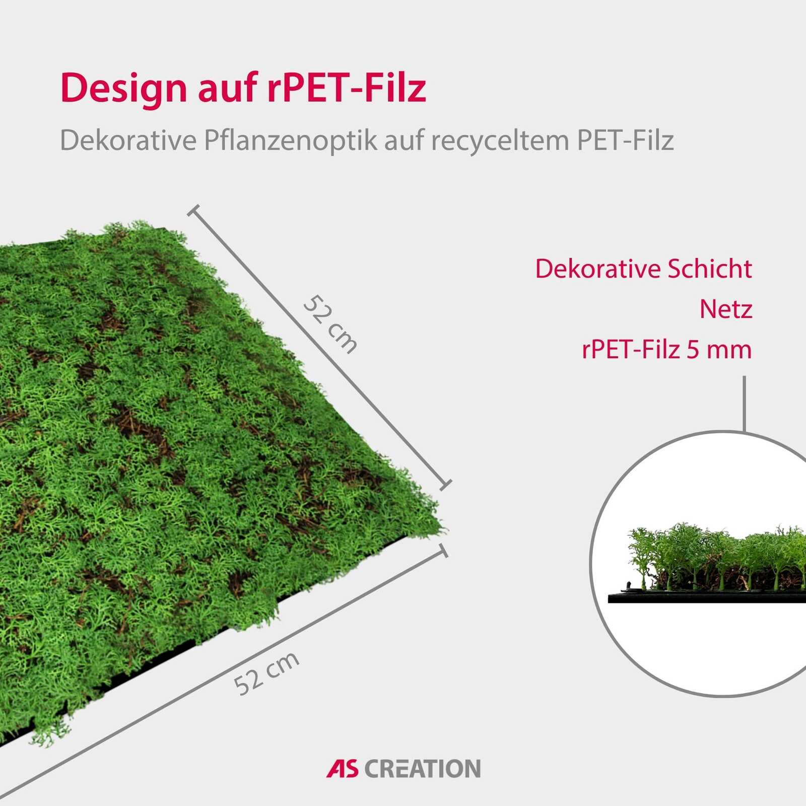 künstliche pflanze, pflanzenmatte, grüne textur, recycelter PET, dekoration
