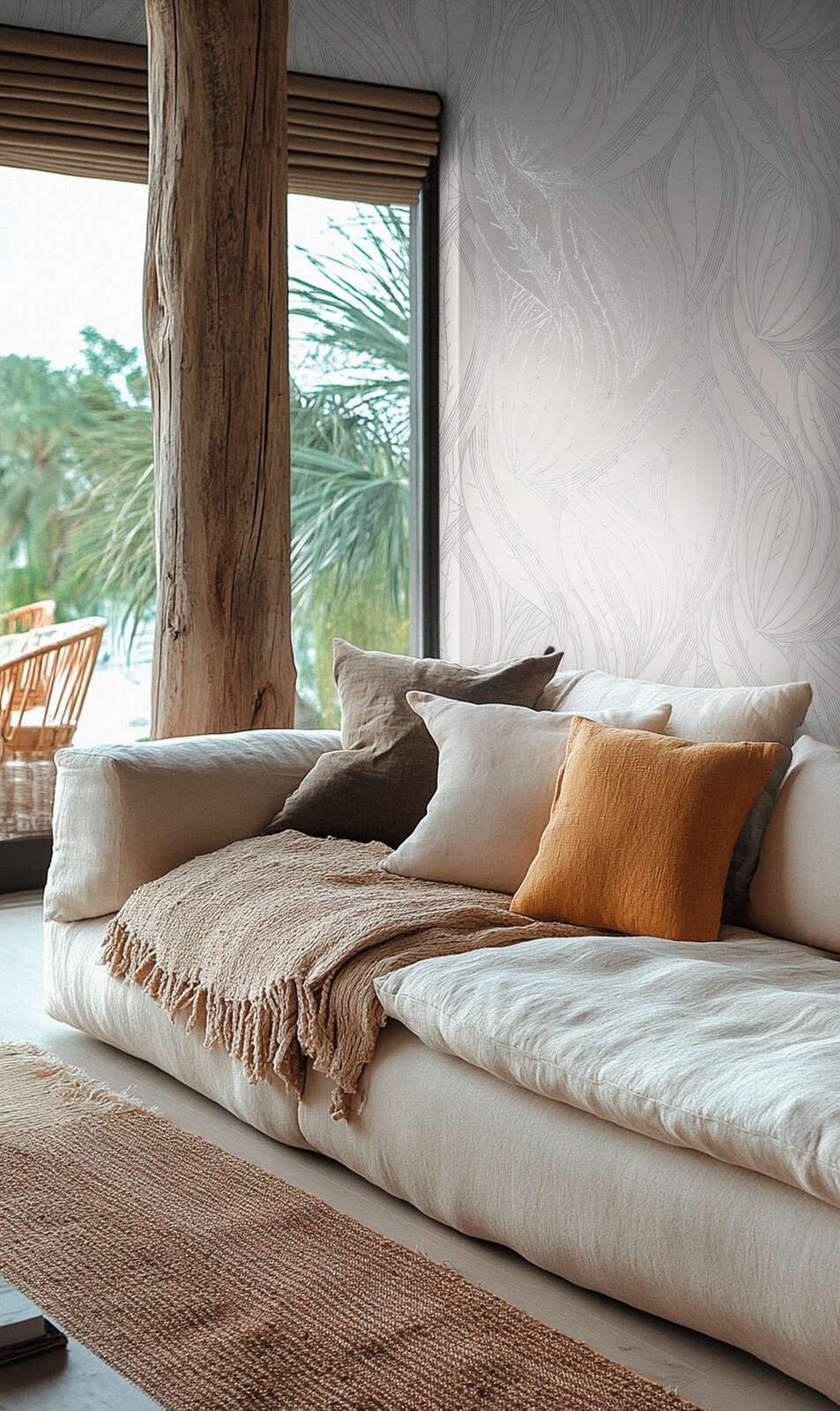 Sofa, Kissen, Throws, Beige, Wohndekoration