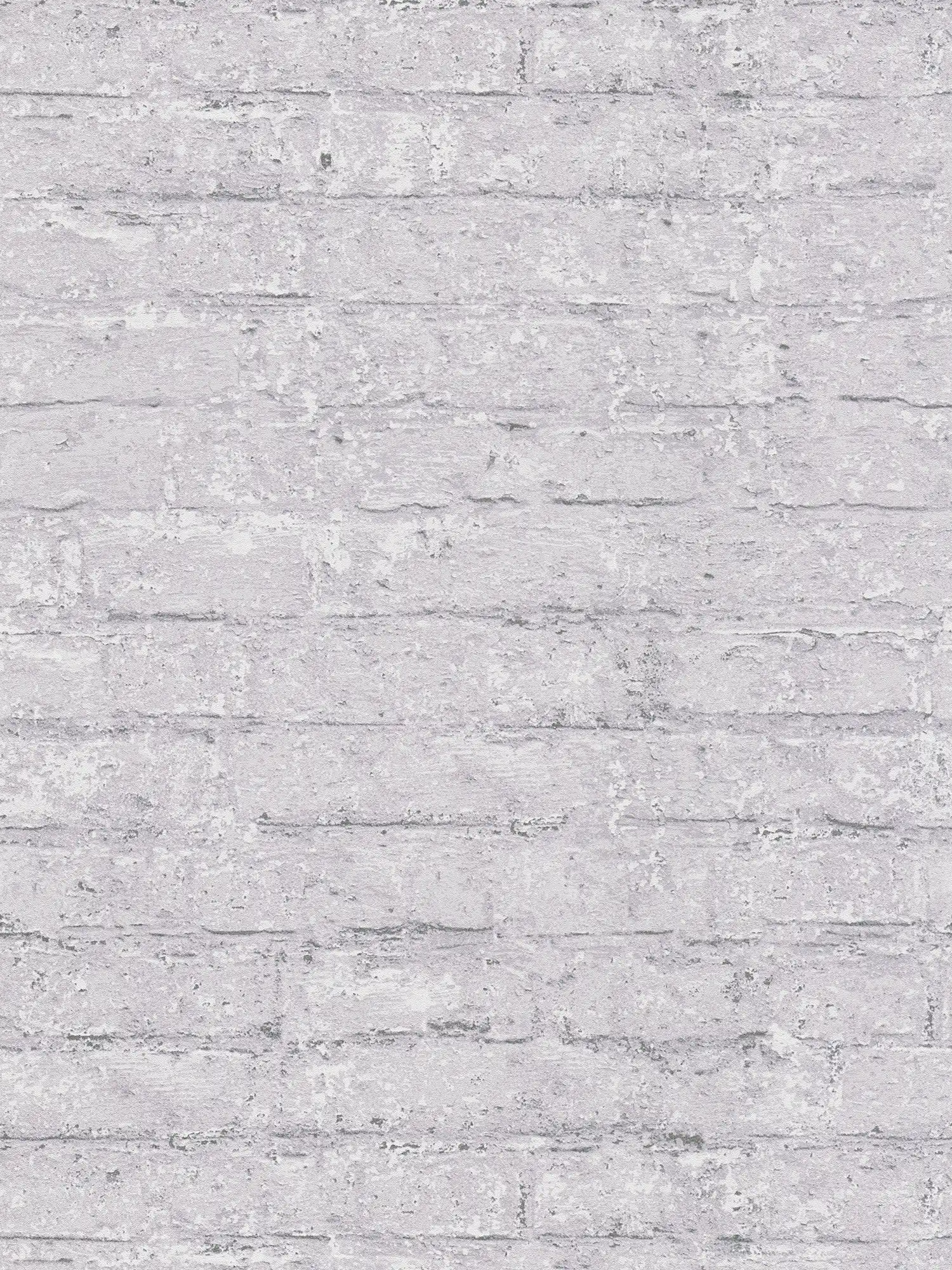         Helle Vliestapete in dezenter Backsteinoptik – hellgrau
    