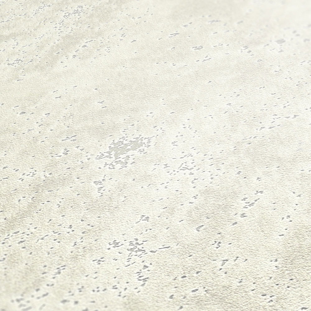             Tapete mit Putz-Optik & Oberflächenstruktur – Creme
        