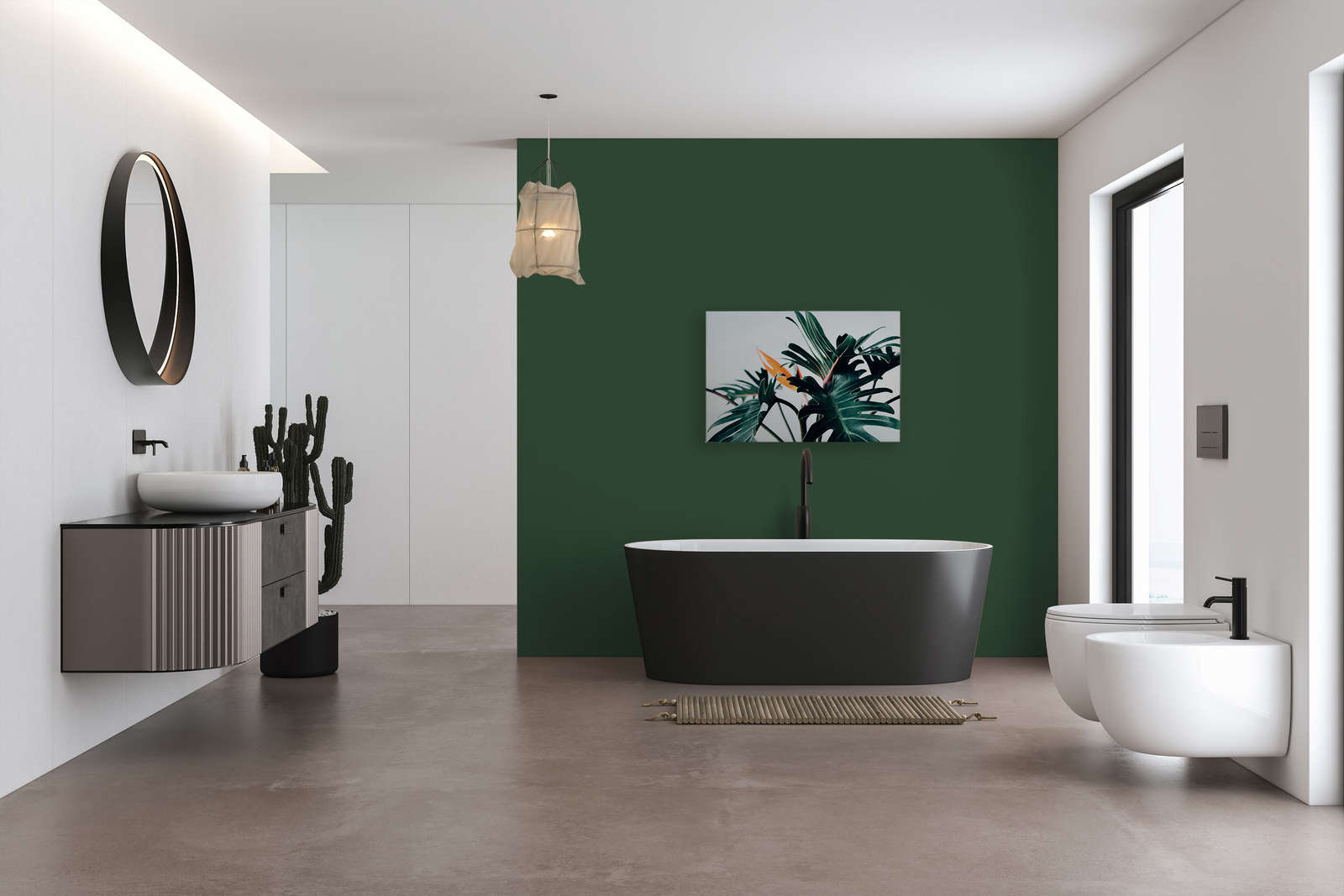             Leinwandbild tropisches Dschungelblatt Nahaufnahme – 0,90 m x 0,60 m
        