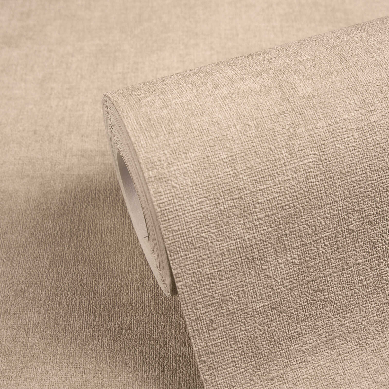 Läufer, Rollend, Leinenoptik, Textilrolle, Beige