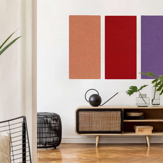 Farbfelder, Wanddeko, Spektrum, Wohnzimmer, Schrank