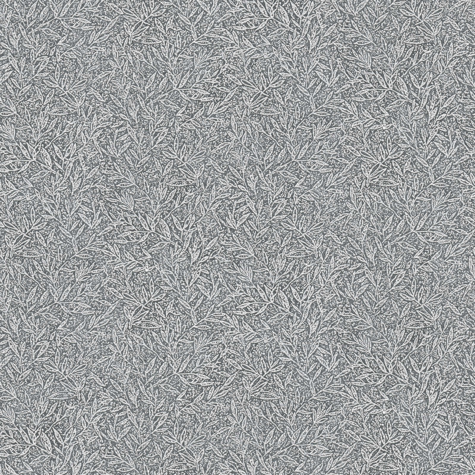         Mustertapete Botanical & Blätter Muster – Grau, Metallic
    
