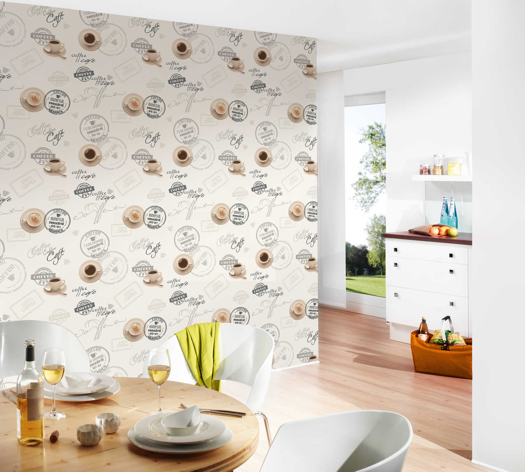 Innenarchitektur, Wand, Esszimmer, Tisch, Dekoration für Zuhause