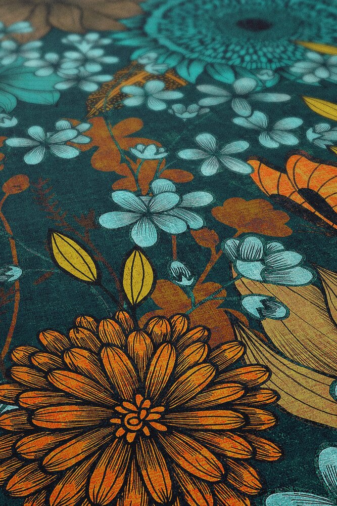 Dekoration für Zuhause, Muster, Florales Design, Grafiken, Teppich