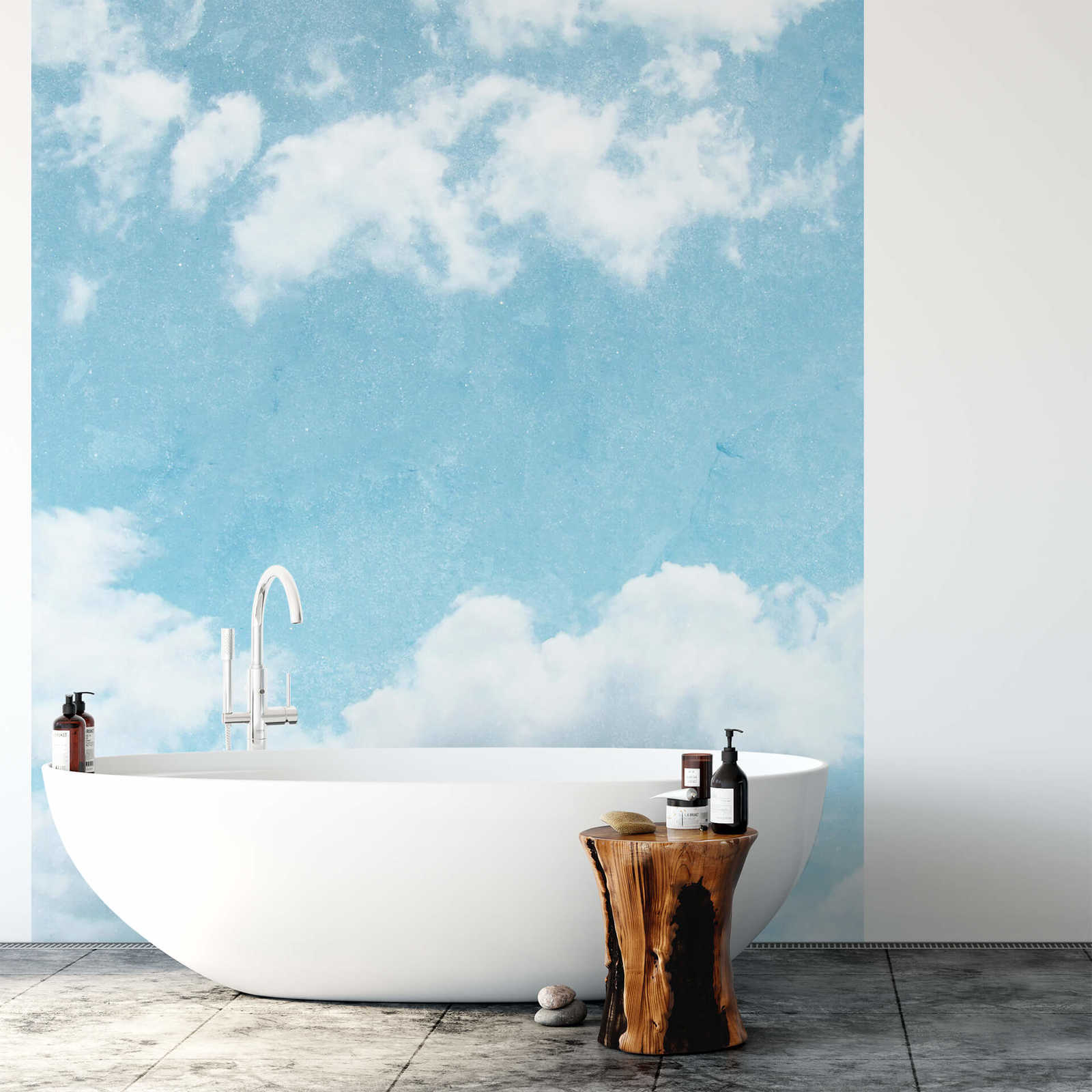             Papier peint panoramique étroit ciel nuageux
        