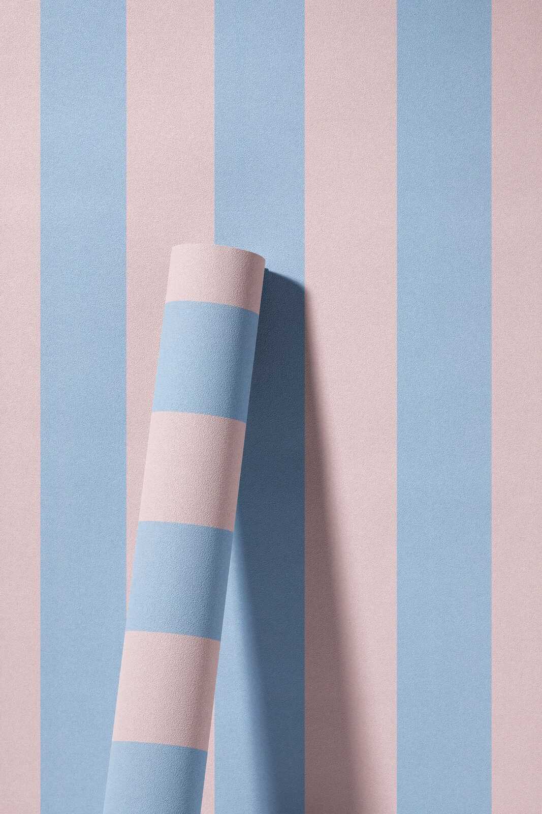 Streifen, Wandpapier, Tapete, Blaurosa, Rollenbild