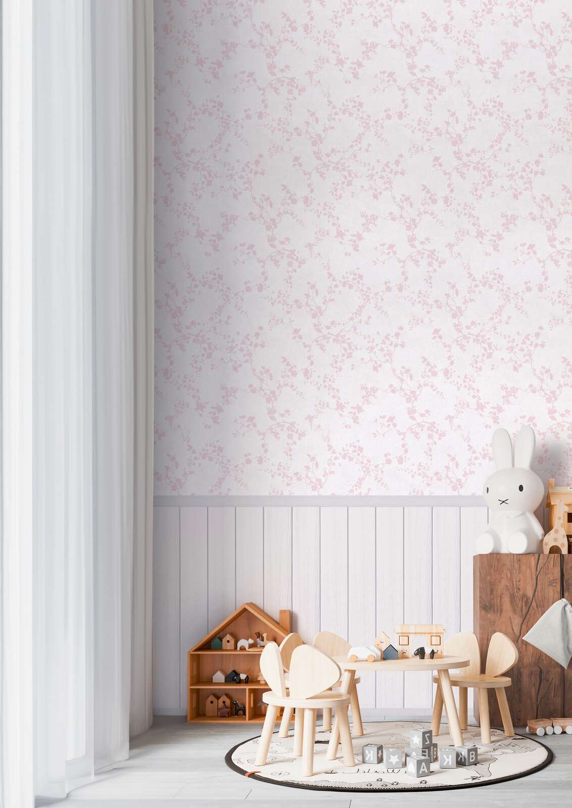 Kinderzimmer, Wandtattoo, Muster, Spielzeug, Holzspielzeug
