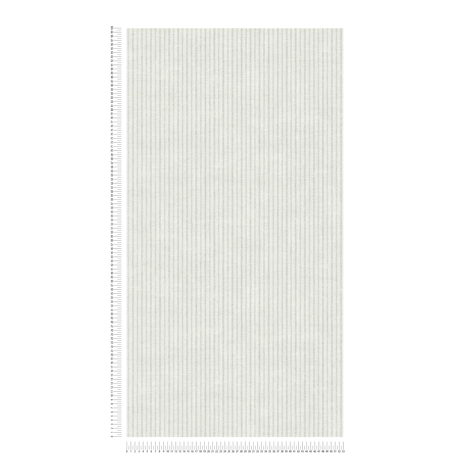 Vintage-Stil Tapete mit Streifen – Creme, Grau