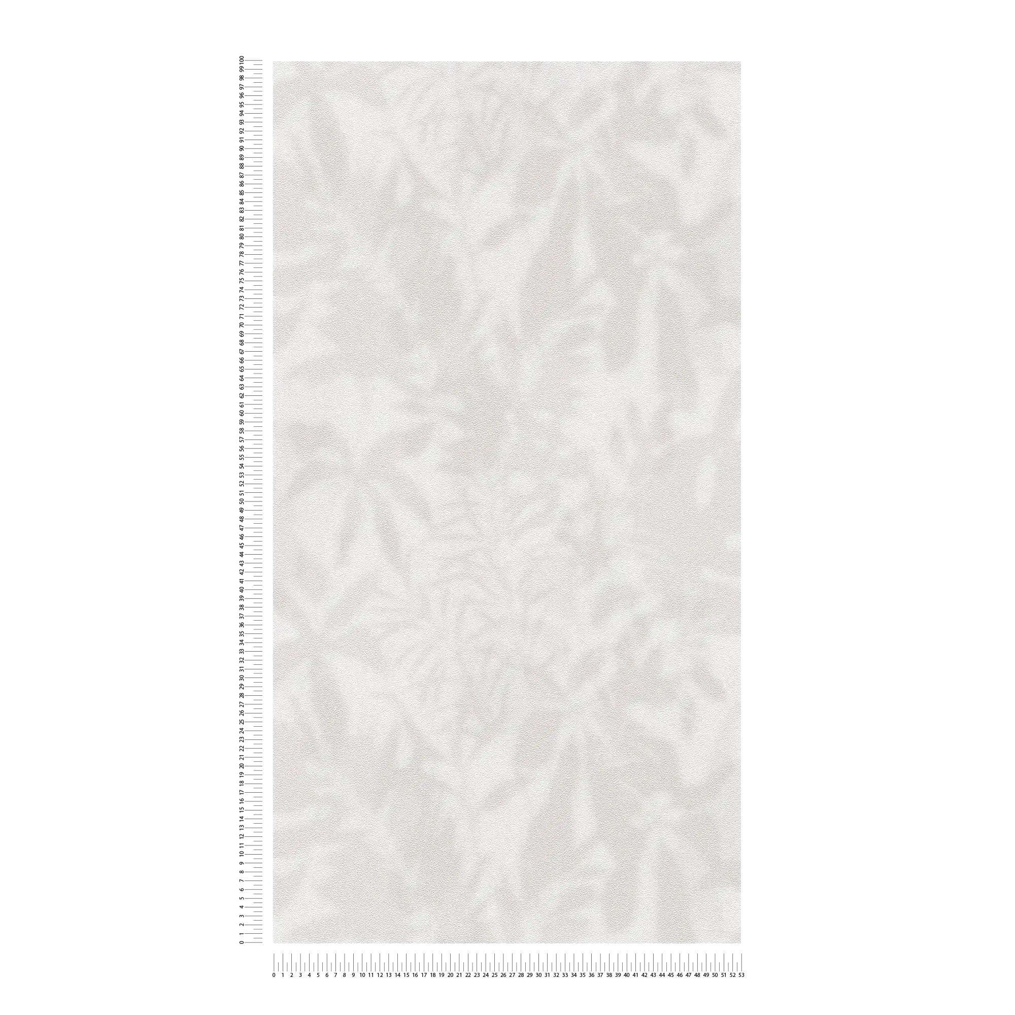 Daniel Hechter Elegante Vliestapete mit dezentem Blattmuster – Grau, Creme
